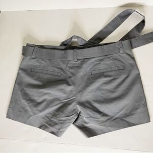 Theory Belted mid rise Short cotton elastane gray 4 chic minimalist